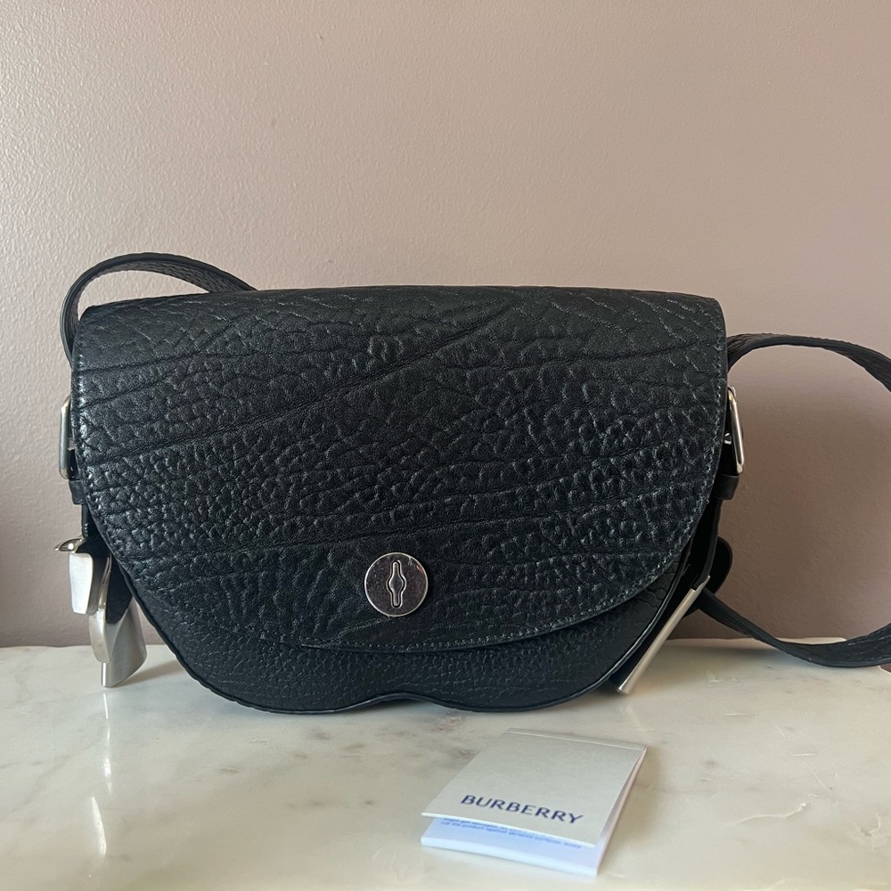 Burberry Leather Chess Satchel Bag